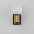 Maxim San Simeon Wall Sconce in Black / Natural Aged Brass Finish Model: 32482SWBKNAB