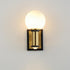 Maxim San Simeon Wall Sconce in Black / Natural Aged Brass Finish Model: 32482SWBKNAB