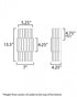 Maxim Satori Wall Sconce in Ecru Finish Model: 14450WWTEC