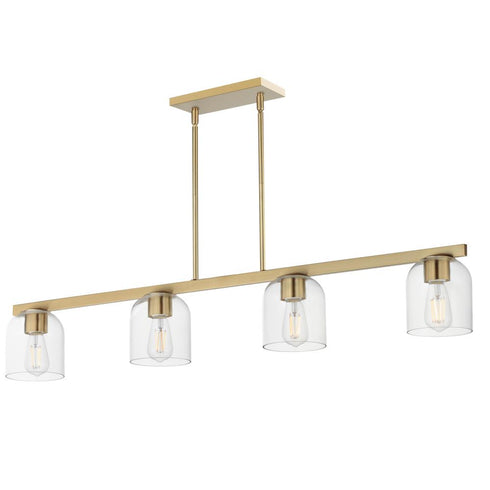 Maxim Scoop Linear Pendant in Black Finish Model: 21236CLBK