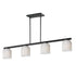 Maxim Scoop Linear Pendant in Black Finish Model: 21236CLBK