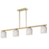 Maxim Scoop Linear Pendant in Black Finish Model: 21236CLBK