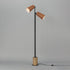 Maxim Scout Floor Lamp in Weathered Wood / Tan Leather Finish Model: 10099WWDTN