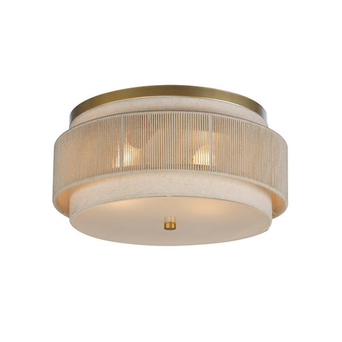 Maxim Seacliff Flush Mount in Natural Aged Brass Finish Model: 12810OFNAB
