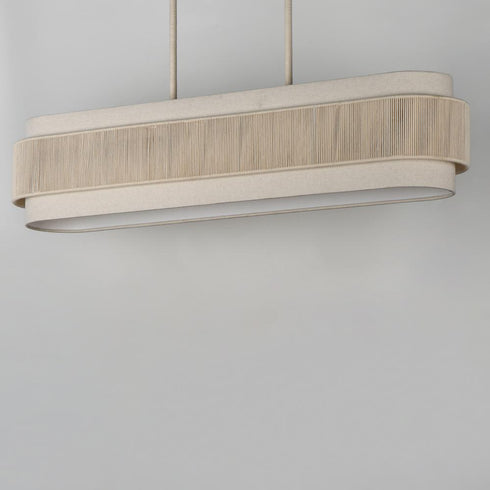 Maxim Seacliff Linear Pendant in Natural Aged Brass Finish Model: 12815OFNAB