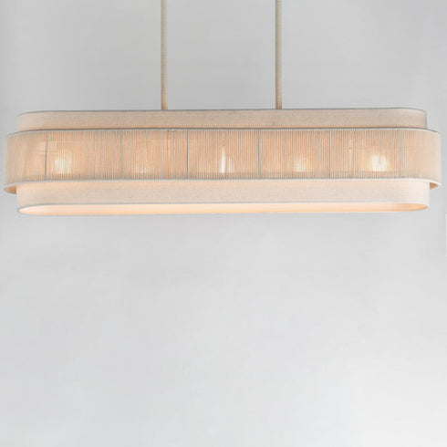 Maxim Seacliff Linear Pendant in Natural Aged Brass Finish Model: 12815OFNAB