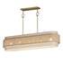 Maxim Seacliff Linear Pendant in Natural Aged Brass Finish Model: 12815OFNAB