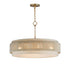 Maxim Seacliff Single Pendant in Natural Aged Brass Finish Model: 12814OFNAB