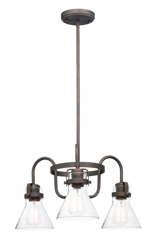 Maxim Seafarer Single Tier Chandelier in Oil Rubbed Bronze Finish Model: 26116CDOI/BUL