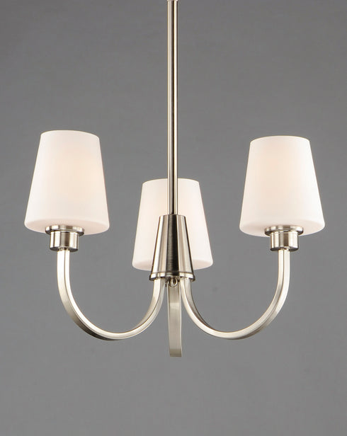 Maxim Shelter Chandelier in Satin Nickel Finish Model: 11823SWSN