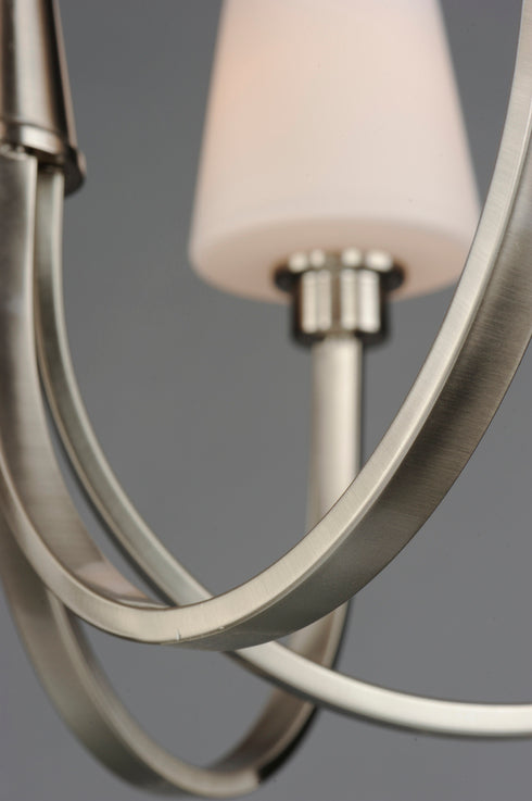 Maxim Shelter Chandelier in Satin Nickel Finish Model: 11826SWSN