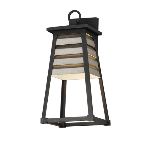 Maxim Shutters Outdoor Wall Mount in Black Finish Model: 40634BK