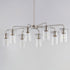 Maxim Sleek Chandelier in Satin Nickel Finish Model: 11848CDSN