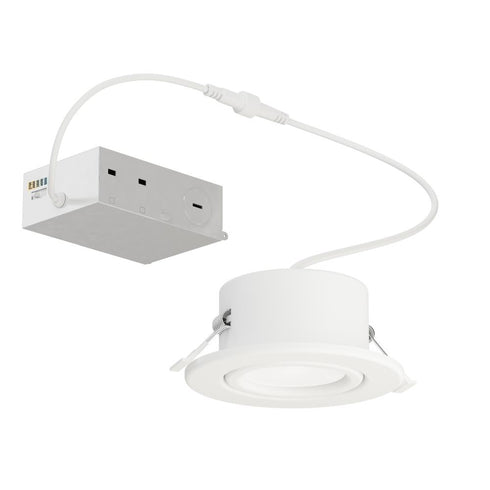 Maxim Slim Gimbal Flush Mount in White Finish Model: 67755WTWT