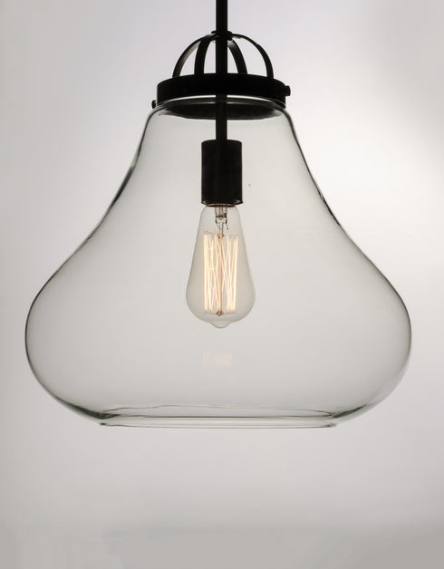 Maxim Stella Single Pendant in Satin Nickel Finish Model: 10093CLSN