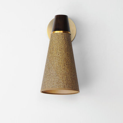 Maxim Sumatra Wall Sconce in Natural Aged Brass Finish Model: 14480GCNAB