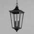 Maxim Sutton Place VX Outdoor Pendant in Black Finish Model: 40239CLBK
