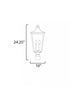 Maxim Sutton Place VX Outdoor Wall Mount in Black Finish Model: 40230CLBK