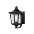 Maxim Sutton Place VX Outdoor Wall Mount in Black Finish Model: 40232CLBK