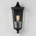 Maxim Sutton Place VX Outdoor Wall Mount in Black Finish Model: 40233CLBK