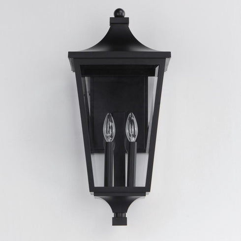 Maxim Sutton Place VX Outdoor Wall Mount in Black Finish Model: 40235CLBK