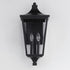 Maxim Sutton Place VX Outdoor Wall Mount in Black Finish Model: 40235CLBK