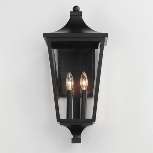 Maxim Sutton Place VX Outdoor Wall Mount in Black Finish Model: 40235CLBK