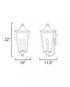 Maxim Sutton Place VX Outdoor Wall Mount in Black Finish Model: 40235CLBK