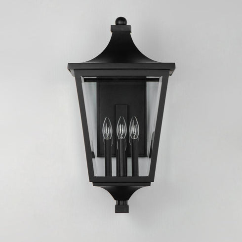 Maxim Sutton Place VX Outdoor Wall Mount in Black Finish Model: 40237CLBK