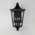 Maxim Sutton Place VX Outdoor Wall Mount in Black Finish Model: 40237CLBK