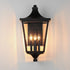 Maxim Sutton Place VX Outdoor Wall Mount in Black Finish Model: 40237CLBK