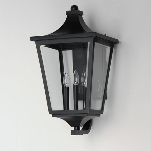 Maxim Sutton Place VX Outdoor Wall Mount in Black Finish Model: 40237CLBK