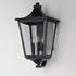 Maxim Sutton Place VX Outdoor Wall Mount in Black Finish Model: 40237CLBK