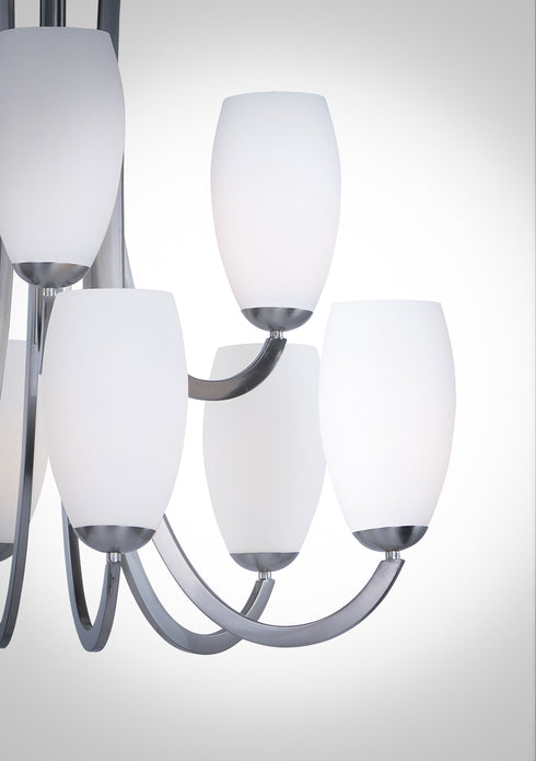 Maxim Taylor Chandelier in Satin Nickel Finish Model: 21657SWSN