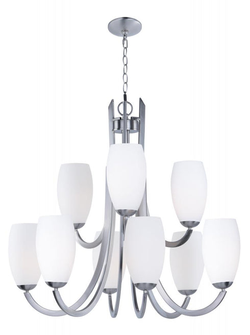 Maxim Taylor Chandelier in Satin Nickel Finish Model: 21657SWSN