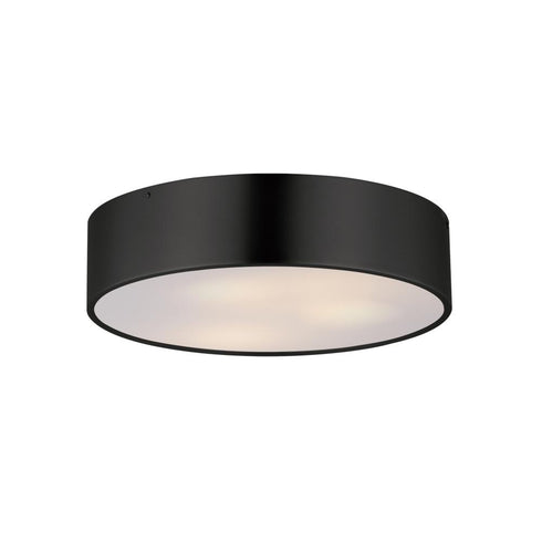 Maxim Tommy Flush Mount in Black Finish Model: 10496WTBK