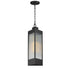 Maxim Triform Outdoor Pendant in Black / Antique Brass Finish Model: 30764CRBKAB