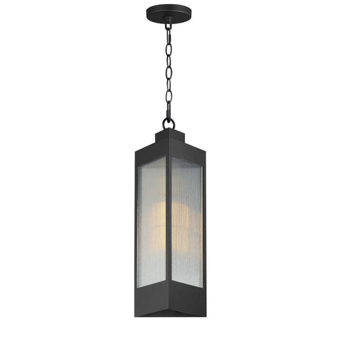 Maxim Triform Outdoor Pendant in Black / Antique Brass Finish Model: 30764CRBKAB