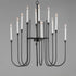 Maxim Tux Chandelier in Black Finish Model: 11286BK