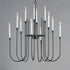 Maxim Tux Chandelier in Black Finish Model: 11286BK