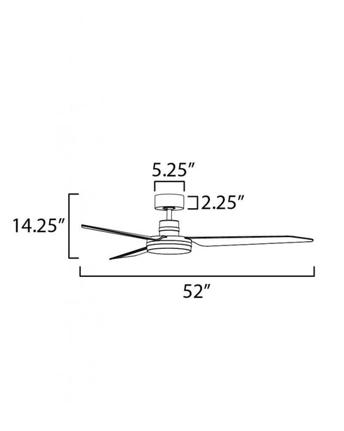 Maxim Ultra Slim Indoor Ceiling Fan in Satin Nickel Finish Model: 88807SN