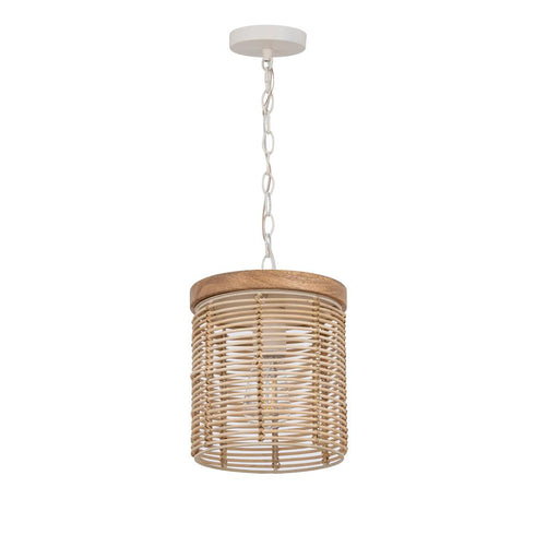 Maxim Vannerie Mini Pendant in Ecru Finish Model: 22441NAEC