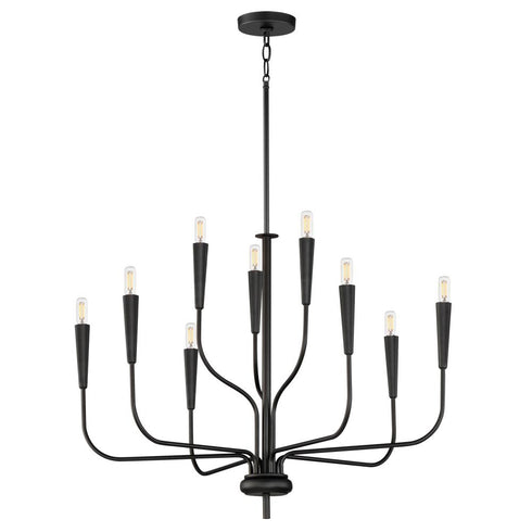 Maxim Vela Multi Tier Chandelier in Black Finish Model: 24819BK