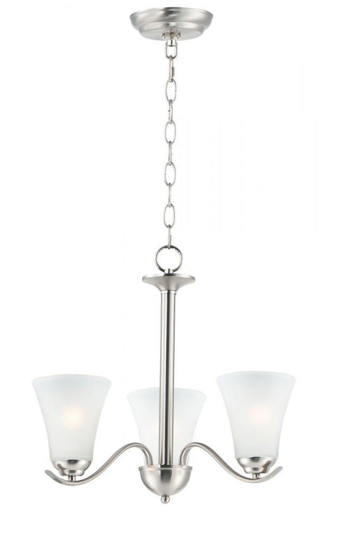 Maxim Vital Chandelier in Satin Nickel Finish Model: 12073FTSN