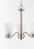Maxim Vital Chandelier in Satin Nickel Finish Model: 12073FTSN