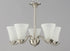 Maxim Vital Chandelier in Satin Nickel Finish Model: 12075FTSN