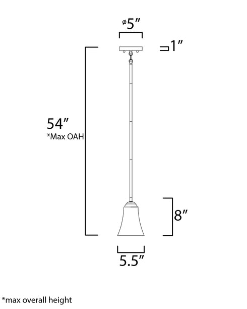 Maxim Vital Mini Pendant in Satin Nickel Finish Model: 92081FTSN