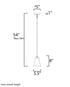 Maxim Vital Mini Pendant in Satin Nickel Finish Model: 92081FTSN