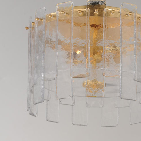 Maxim Warren Flush Mount in Gold Leaf Finish Model: 21832AGGL