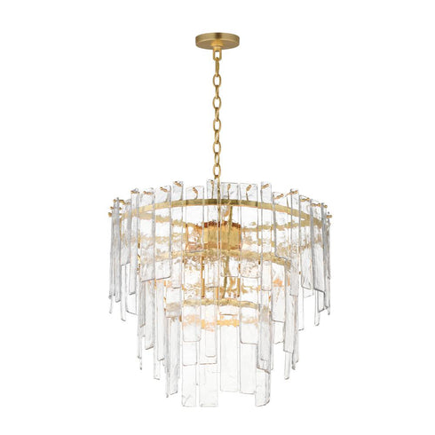 Maxim Warren Multi Light Pendant in Gold Leaf Finish Model: 21835AGGL